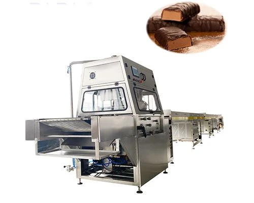 Macchina di iscrizione al cioccolato P400 di grande capacità con tunnel di raffreddamento
