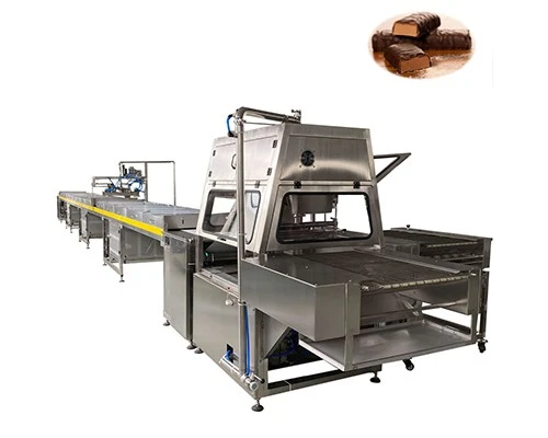 Large Capacity P400 Chocolate Enrobing Machine With Cooling Tunnel Large Capacity P400 Chocolate Enrobing Machine With Cooling Tunnel